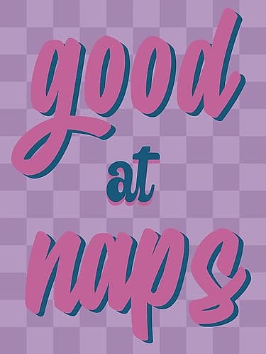 Good At Naps Kids Print