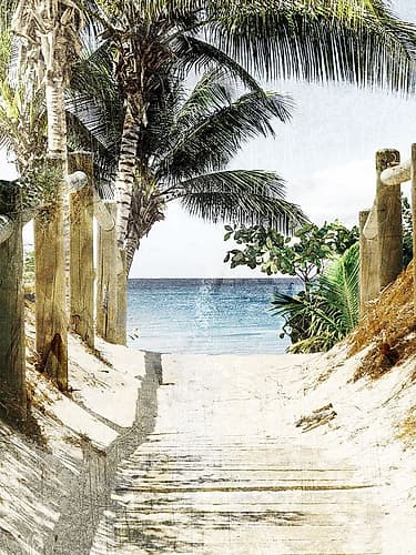 Beach Walk Coastal Print