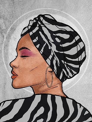 Safari Princess 1 Art Print