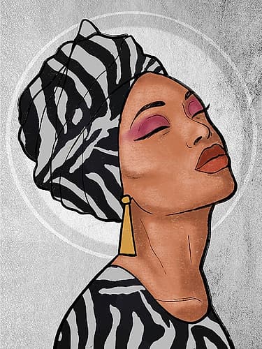Safari Princess 2 Art Print