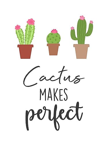 Cactus Makes Perfect Nature Print