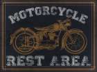 Motorcycle Rest Area Art Print