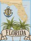 Florida Map Art Print