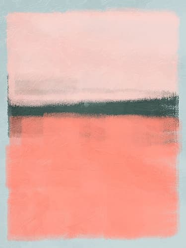 Blush Burst 1 Art abstrait reproduction
