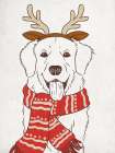 Holiday Pup Art Print