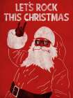 Rocking Santa Art Print