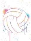 Graffiti Volleyball Art Print