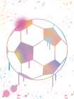 Graffiti Soccer Ball Art Print
