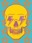 Lightning Skull Art Print