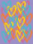 Painted Hearts Art Print