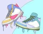 Melting Shoes 1 Art Print