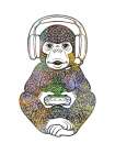 Gaming Monkey Art Print