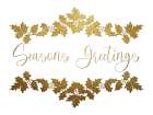Golden Seasons Greetings Art Print