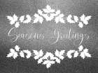 Silver Seasons Greetings Art Print