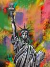 Painted Liberty Art Print