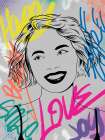 Graffiti Girl 1 Art Print