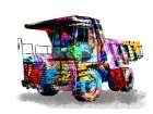 Graffiti Construction 1 Art Print