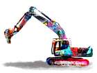 Graffiti Construction 3 Art Print