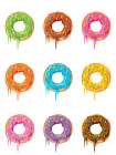 Donut Rows Art Print