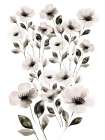Sophisticated Flower Bunch 1 Art Print