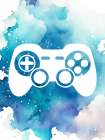 Controller Splatter Art Print