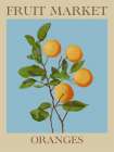 Fruit Market Oranges Art Print