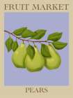 Fruit Market Pears Art Print