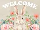 Welcome Bunny Art Print