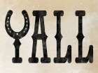 Yall Horseshoe Art Print