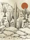 Desert Landscape Art Print