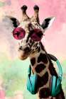 Funky Giraffe Art Print