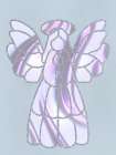Stained Glass Angel Art Print