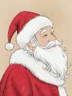 Joyful Santa 1 Art Print