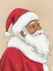 Joyful Santa 2 Art Print