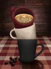 Stacked Cabin Mugs 1 Art Print