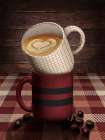 Stacked Cabin Mugs 2 Art Print