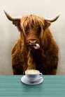 Coffee Cattle 2 Art Deco Print