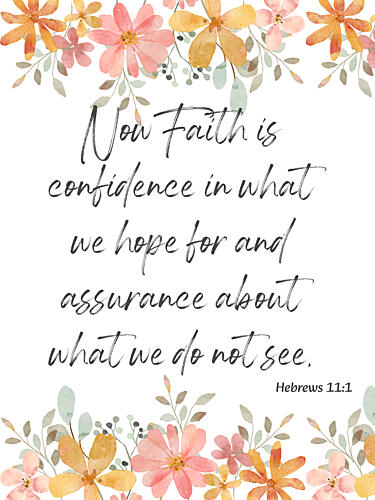 Faith Is Confidence Aquarelle reproduction