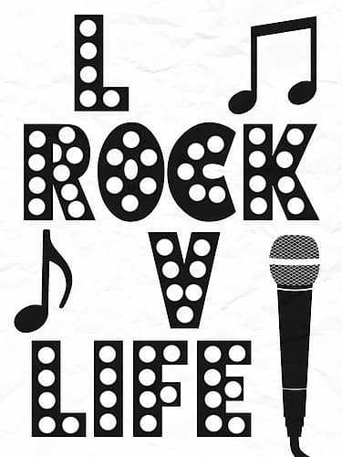 Rock Life Signs Print