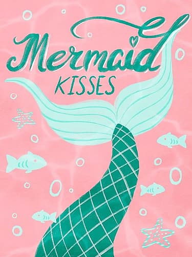 Mermaid Kisses 1 Art Print