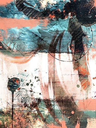 Coral Flared 1 Art Print