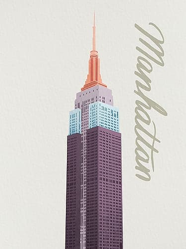 Colorful Manhattan 1 Art Print