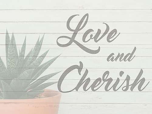 Love And Cherish 1 Inspirational Print