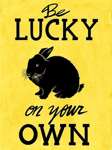 Be Lucky 1 Inspirational Print