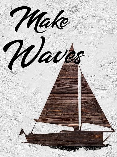 Make Waves 1 Art Print