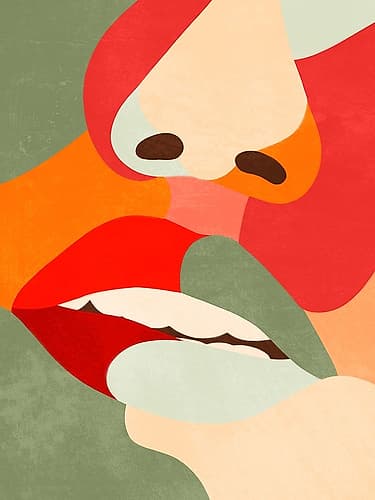 Lusty Close 1 Art abstrait reproduction