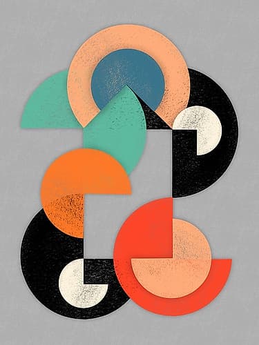 Geometric Breakthrough 1 Art Print
