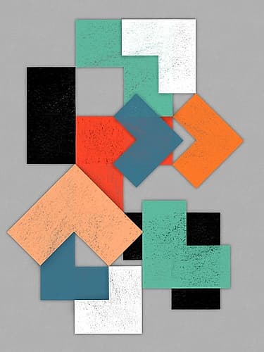 Geometric Breakthrough 2 Art Print