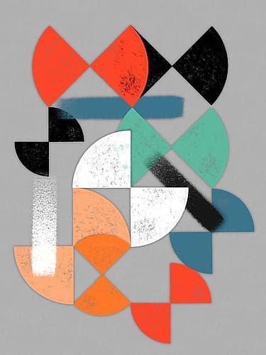 Geometric Breakthrough 3 Art Print