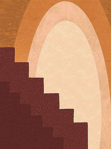 Descending Path 1 Minimalist Print